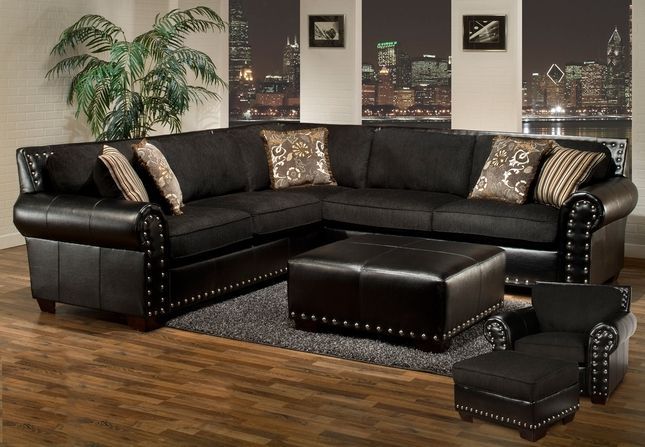 Pin On Home In 2pc Polyfiber Sectional Sofas With Nailhead Trims Gray (View 14 of 15)