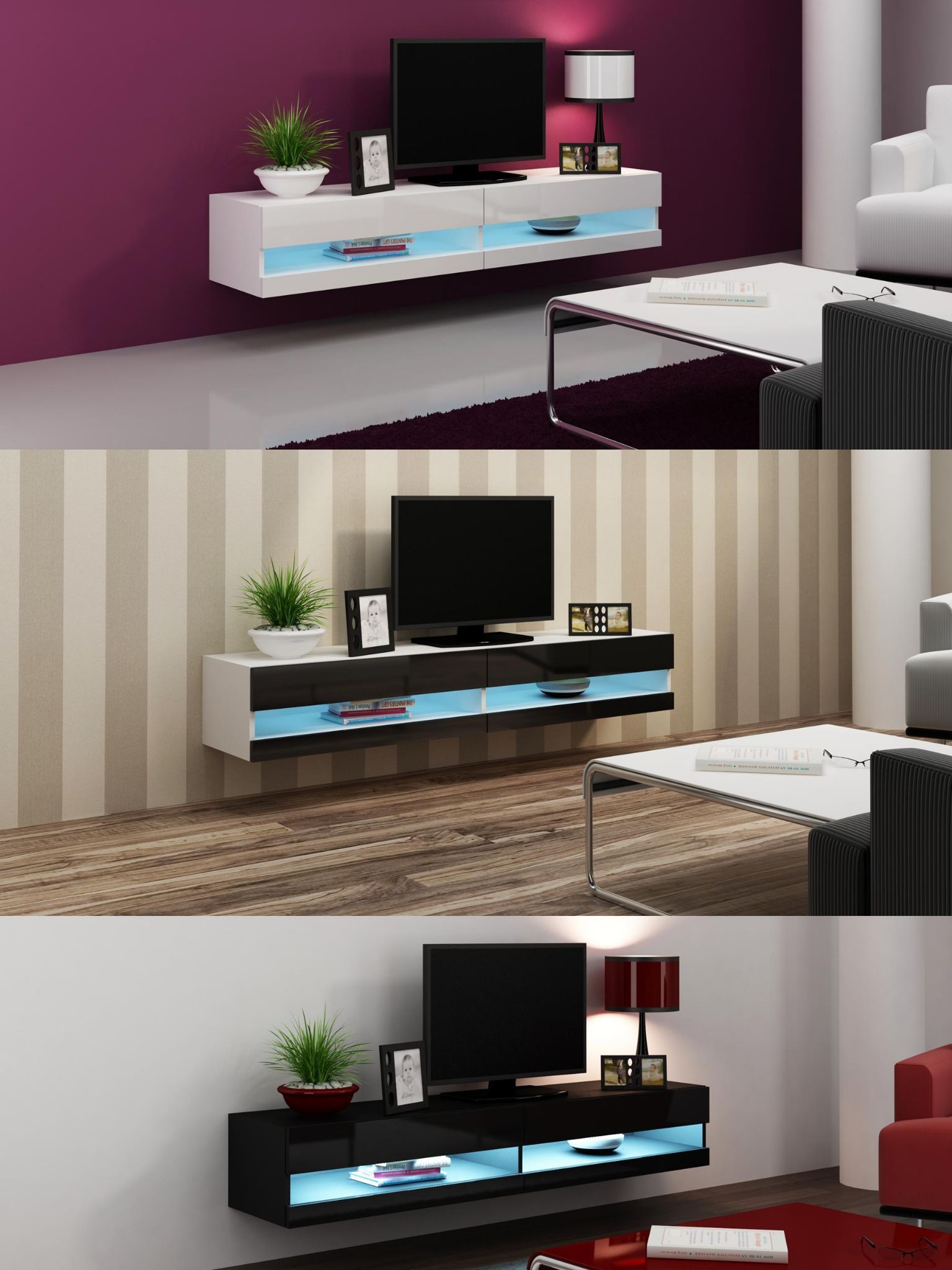 Pin On House Ideas In Galicia 180cm Led Wide Wall Tv Unit Stands (Photo 11 of 15)