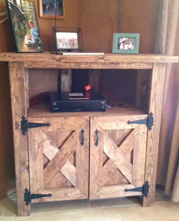 Pin On Tv Cabinet Pertaining To Avalene Rustic Farmhouse Corner Tv Stands (View 3 of 15)