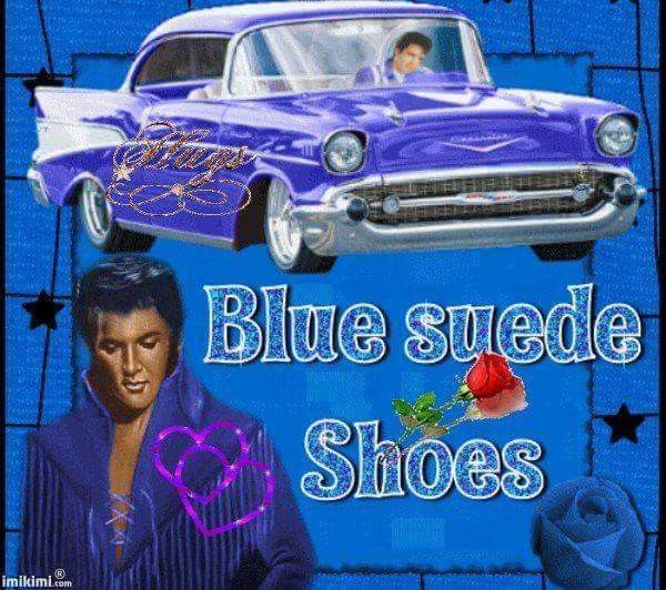Pincarter Johnson On Elvis | Elvis, Blue Suede, Blue For Hanna Oyster Corner Tv Stands (Photo 9 of 9)