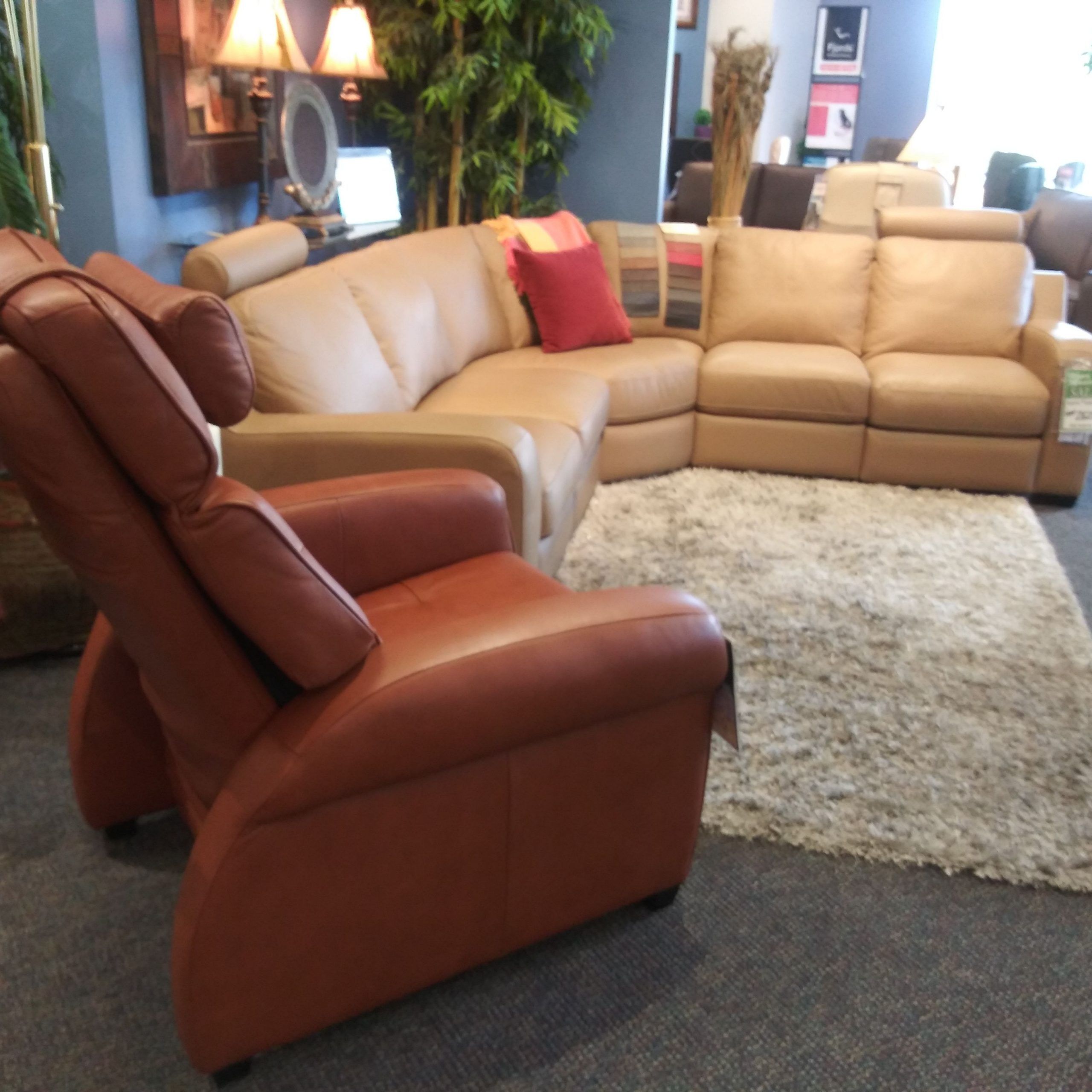 Pinleather Ave. On Leather Ave. Showroom Jacksonville For Trailblazer Gray Leather Power Reclining Sofas (Photo 12 of 15)