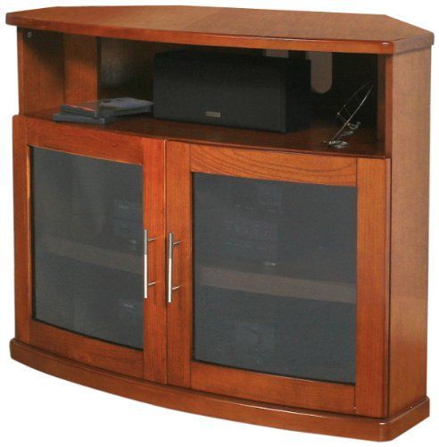 Plateau Newport 40 W Corner Wood Tv Stand, 40 Inch, Walnut Intended For 40 Inch Corner Tv Stands (View 11 of 15)