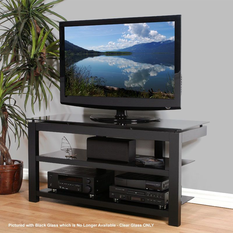 Plateau Sl Series Floating Glass And Wood Tv Stand For 32 Throughout Wood And Glass Tv Stands For Flat Screens (Photo 5 of 15)