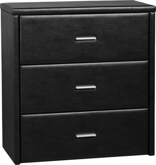 Prado 3 Drawer Leather Chest With Regard To Bromley Grey Wide Tv Stands (View 7 of 9)