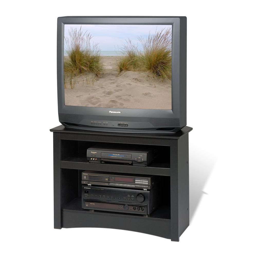 Prepac 32 Inch X 24 Inch X 21 Inch Tv Stand In Black | The Intended For Small Black Tv Cabinets (Photo 7 of 15)