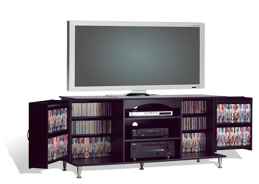 Prepac, Premier Black 60" Flat Panel Lcd / Plasma Tv In Orange Tv Stands (View 12 of 15)