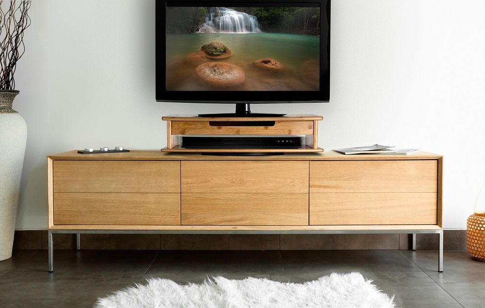 Prosumer's Choice Three In One Bamboo Dvd/tv/monitor Stand Within Dvd Tv Stands (Photo 5 of 15)