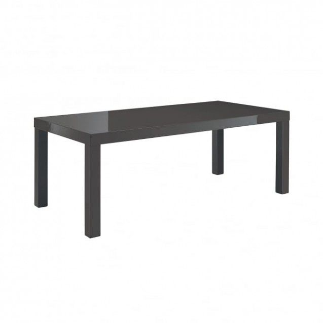 Puro High Gloss Charcoal Coffee Table Intended For Puro White Tv Stands (View 12 of 15)