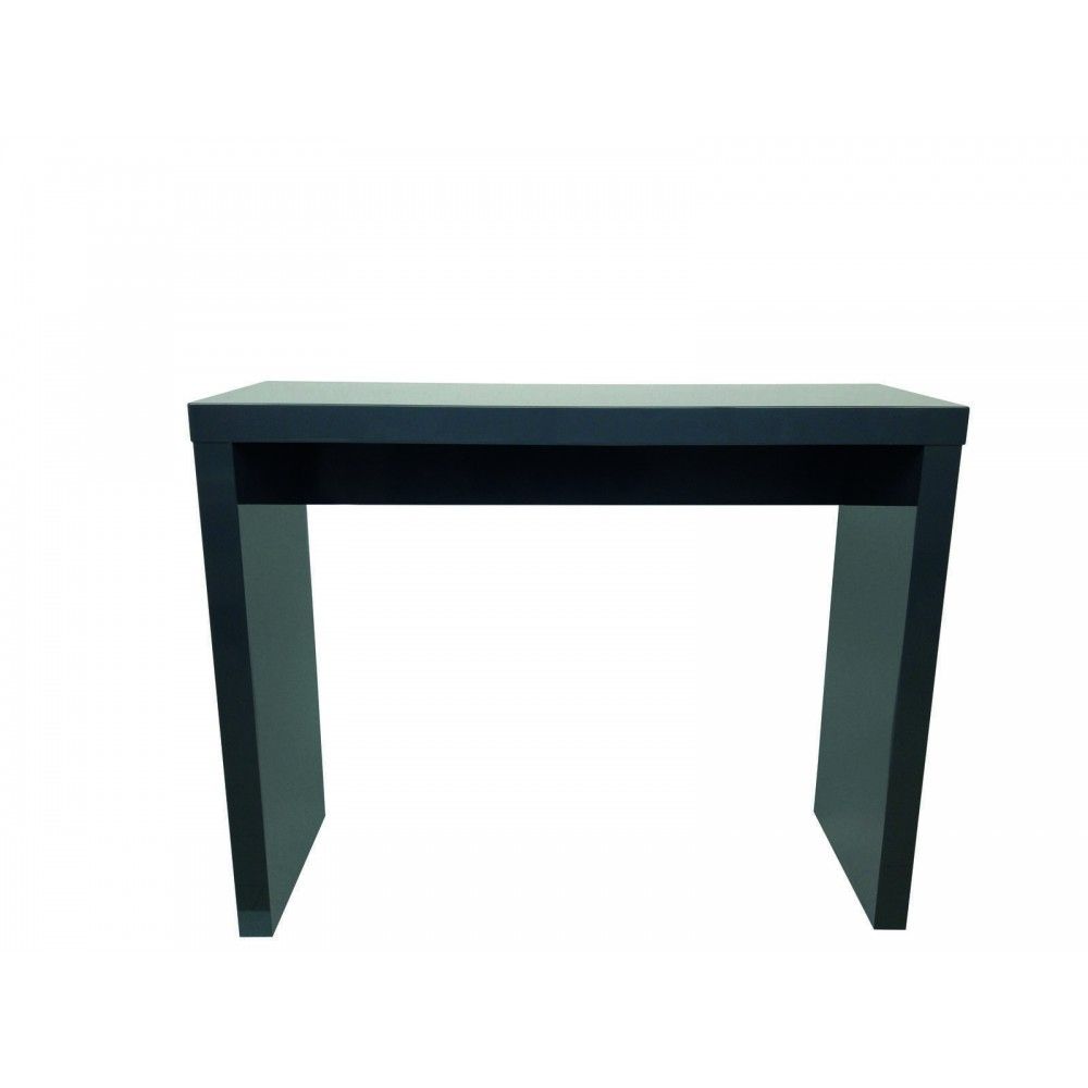 Puro High Gloss Charcoal Console Table Pertaining To Puro White Tv Stands (View 10 of 15)