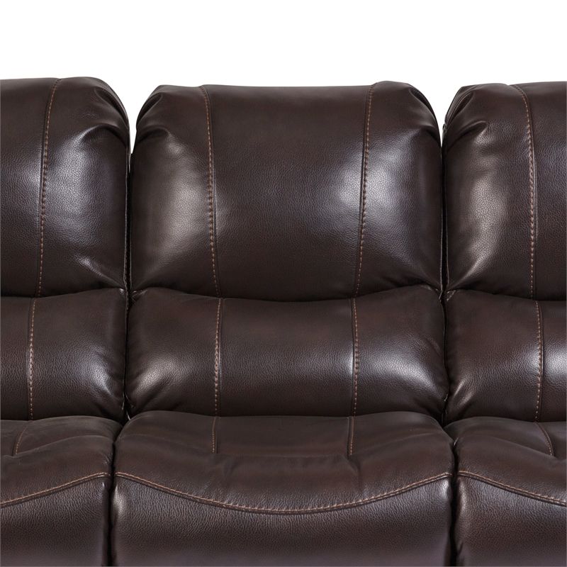 Ramsey Transitional Triple Power Recliner Sofa – Brown Intended For Charleston Triple Power Reclining Sofas (View 12 of 15)