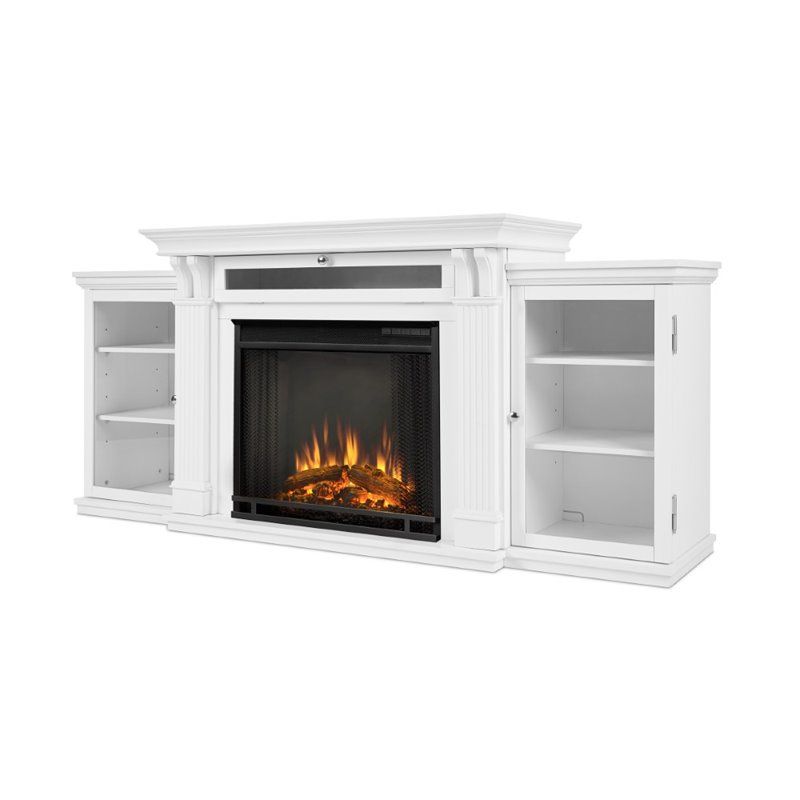 Real Flame Calie Tv Stand With Electric Fireplace In White For Casey May Tv Stands For Tvs Up To 70" (View 13 of 15)