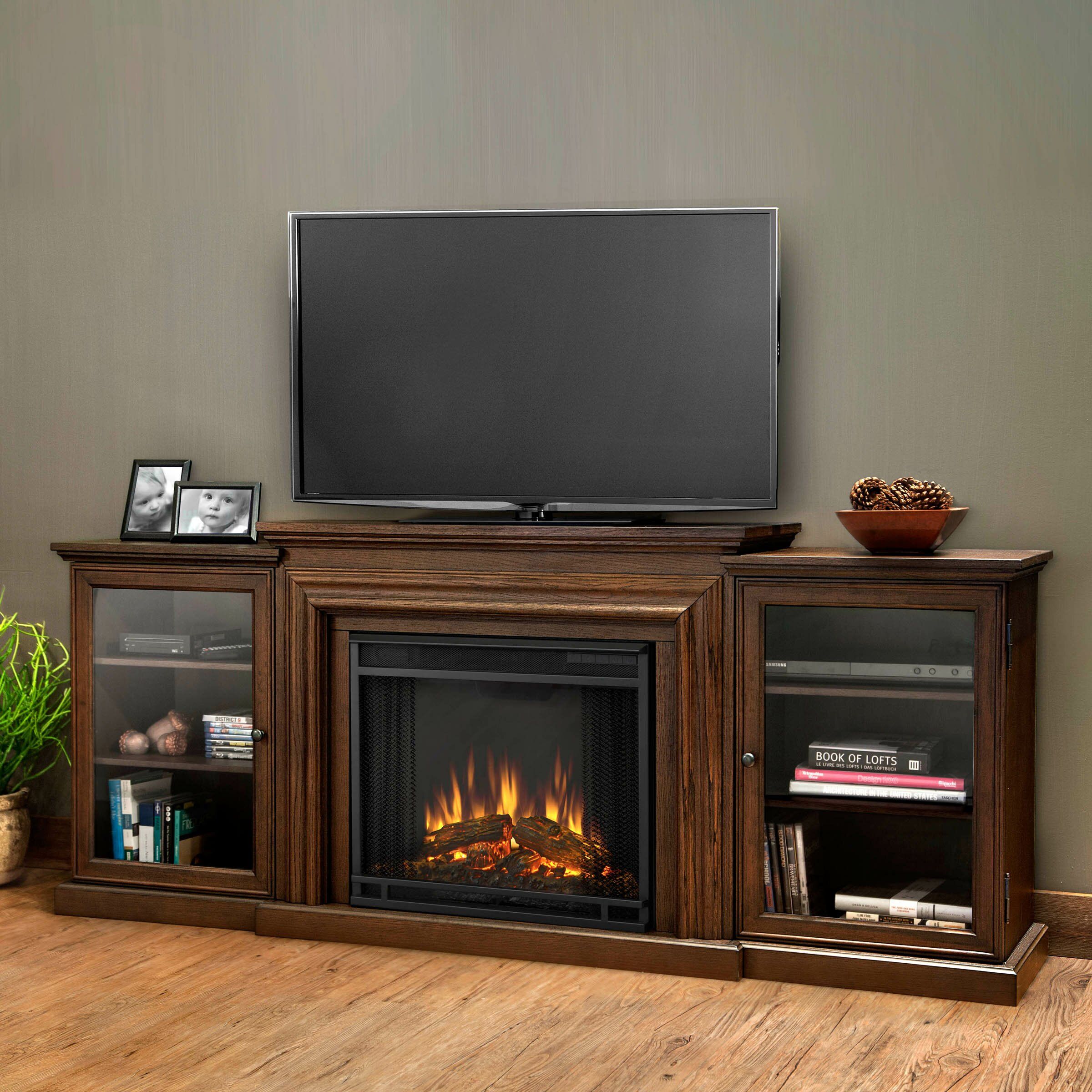 Real Flame Frederick Tv Stand With Electric Fireplace Within Electric Fireplace Tv Stands With Shelf (Photo 4 of 15)