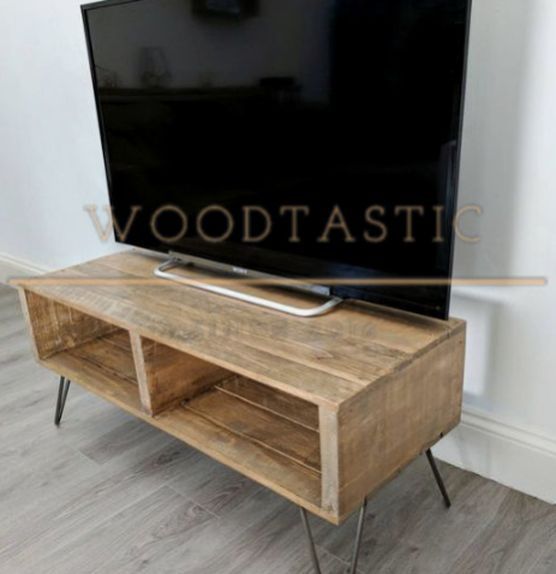 Reclaimed Wood Tv Unit – 100cm40cm | Woodtastic In Pertaining To Tv Unit 100cm (View 15 of 15)