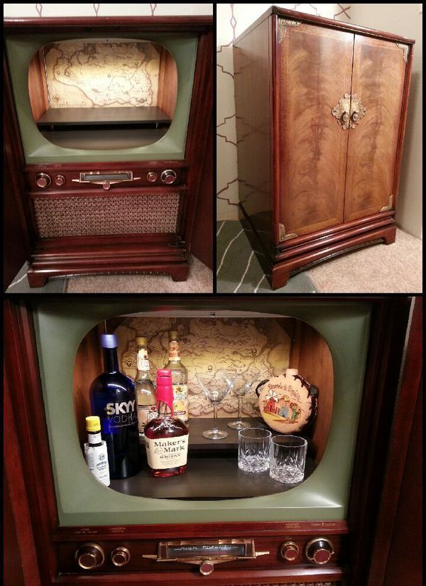 Reconditioned/certified, Vintage Cabinet Tv Repurposed Intended For Tv Inside Cabinets (View 15 of 15)