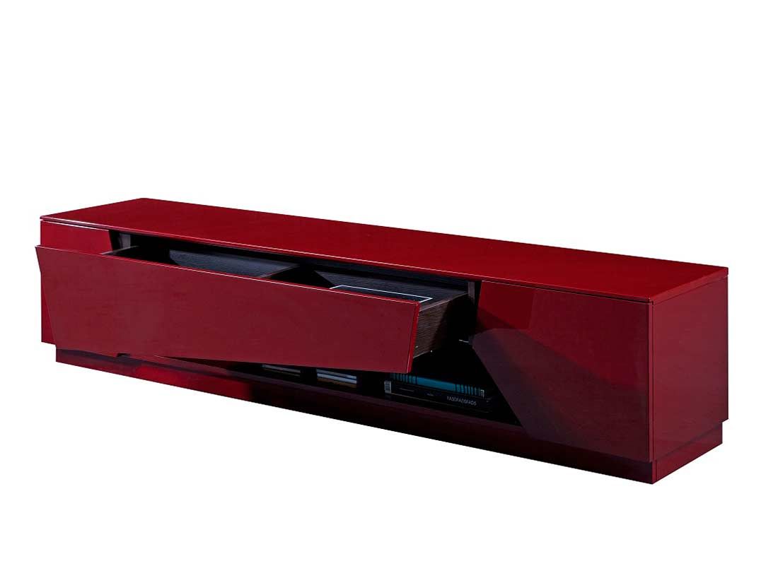 Red High Gloss Tv Base Sj125 | Tv Stands Within Cream High Gloss Tv Cabinet (Photo 15 of 15)