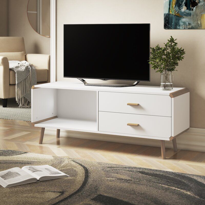 Relaxdays Long Storage Drawers Tv Stand | Wayfair.co (View 15 of 15)
