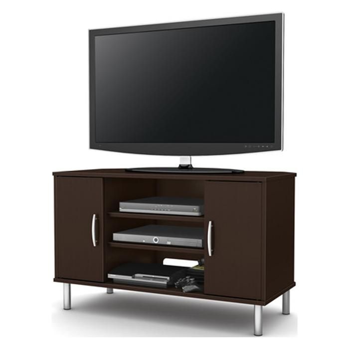 Renta Corner Tv Stand In Chocolate | Nebraska Furniture With Regard To Naples Corner Tv Stands (View 6 of 15)