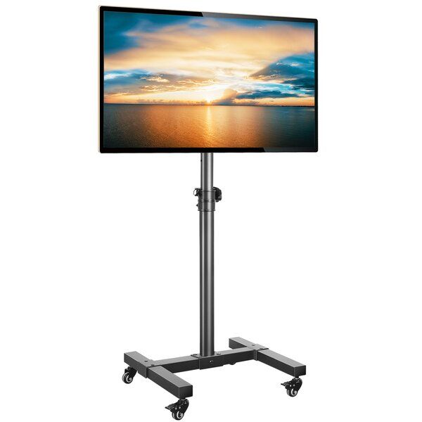 Rfiver Mobile Tv Cart/stand For 13 42 Inch Flat Screen Or With Regard To Rolling Tv Cart Mobile Tv Stands With Lockable Wheels (Photo 1 of 15)