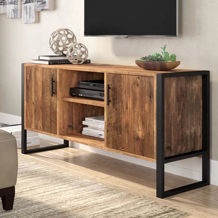 Rochester Tv Stand For Tvs Up To 65" In 2020 | Solid Wood With Regard To Giltner Solid Wood Tv Stands For Tvs Up To 65" (Photo 1 of 15)