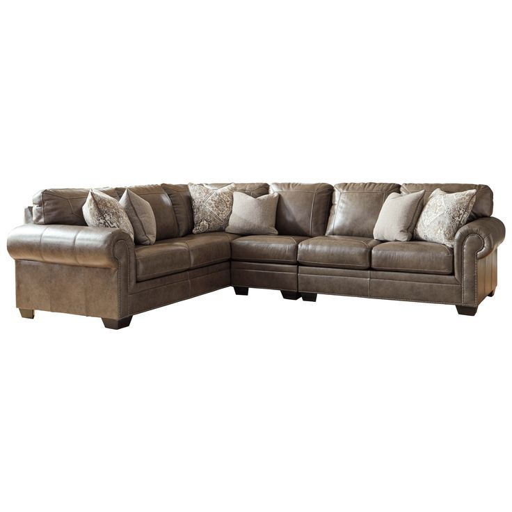 Roleson 3 Piece Sectionalsignature Designashley At Pertaining To 3pc Miles Leather Sectional Sofas With Chaise (Photo 4 of 15)