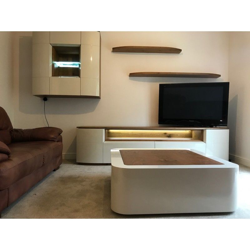 Rona – Luxury Bespoke Tv Unit With Optional Lighting – Tv For Bespoke Tv Cabinet (View 6 of 15)