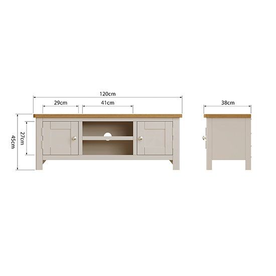 Rosemont Wooden 2 Doors 1 Shelf Tv Stand In Dove Grey | Sale For Penelope Dove Grey Tv Stands (View 15 of 15)