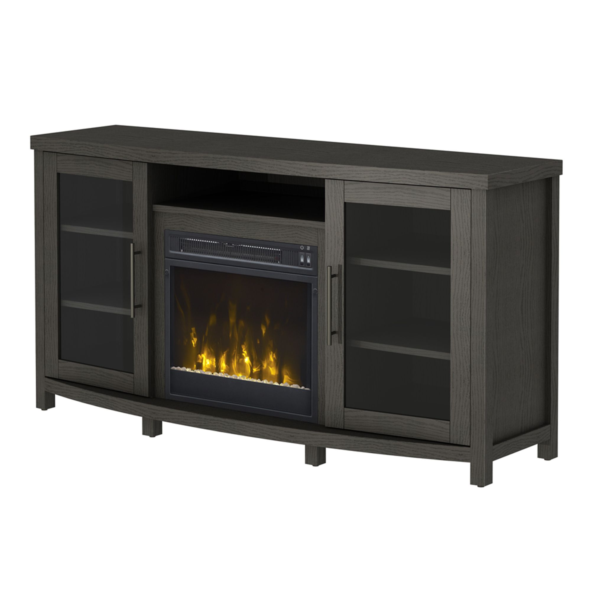 Rossville Tv Stand For Tvs Up To 60 With Electric Fireplace For Adayah Tv Stands For Tvs Up To 60&quot; (View 13 of 15)