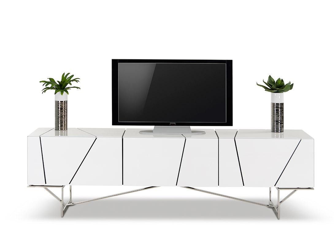 Rostock Modern White Tv Stand | White Tv Stands, Tv Stand For Red Modern Tv Stands (View 7 of 15)