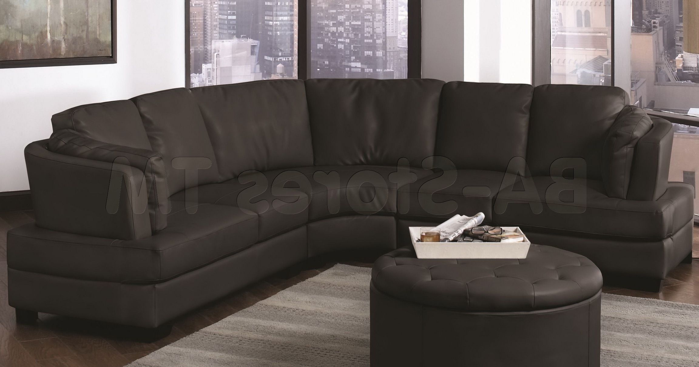 Rounded Corner Sofas Sectional Sofa Curved Corner Wedge In Bloutop Upholstered Sectional Sofas (View 12 of 15)
