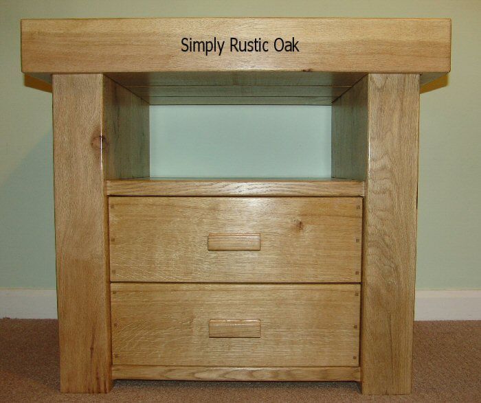 Rustic Oak Beam Tv Stand With 2 Drawers For Beam Thru Tv Stand (View 15 of 15)