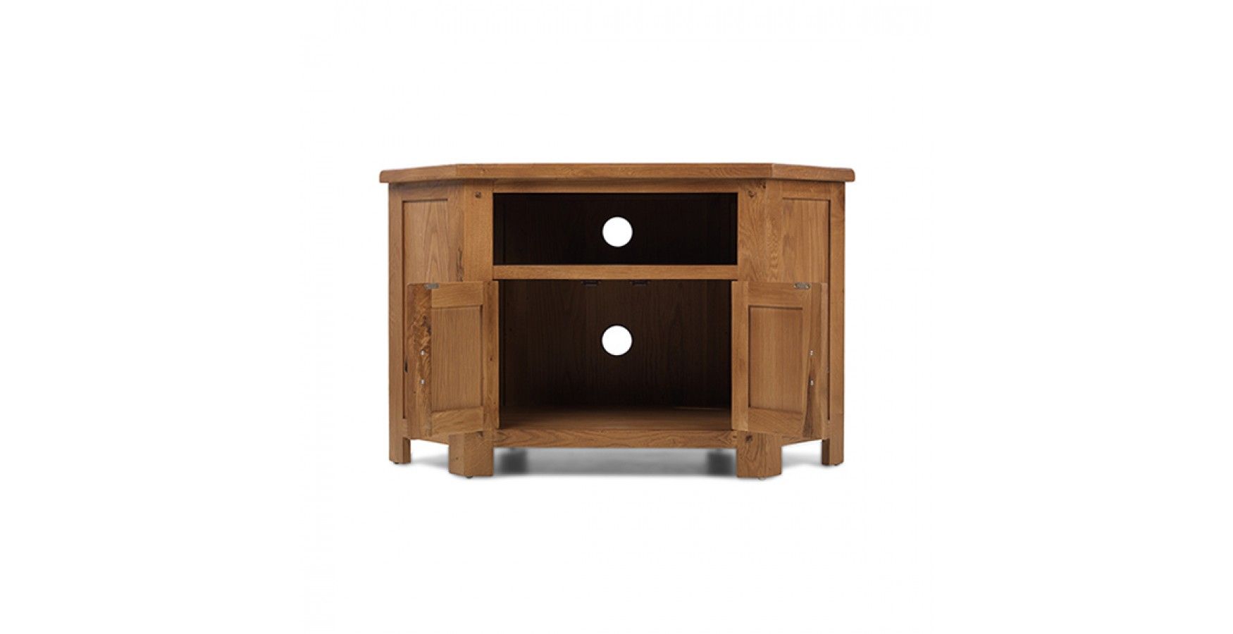 Rustic Oak Corner Tv Cabinet – Lifestyle Furniture Uk Within Rustic Corner Tv Cabinets (View 8 of 15)