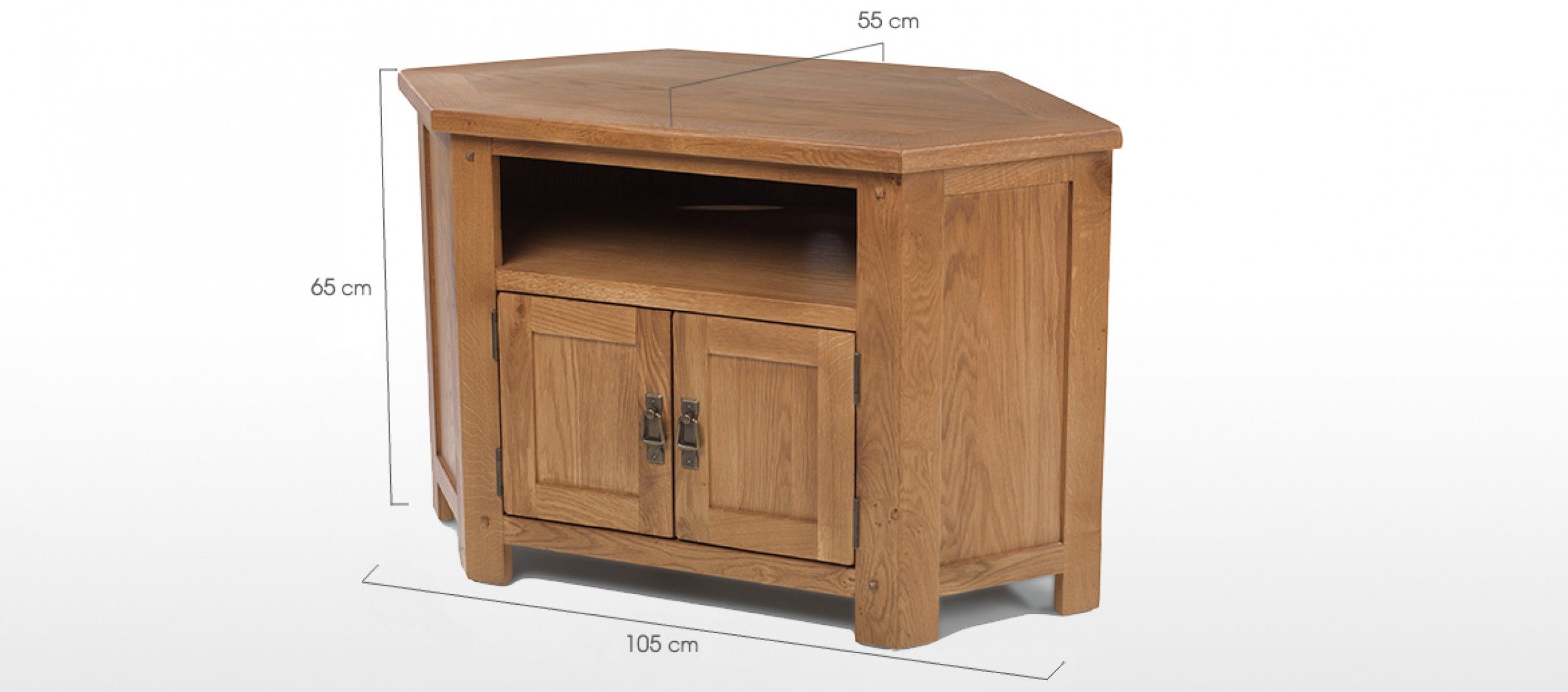Rustic Oak Corner Tv Cabinet | Quercus Living Regarding Rustic Corner Tv Cabinets (View 10 of 15)