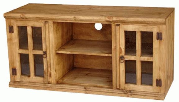 Rustic Pine Wood Tv Stand, Pine Wood Tv Console Intended For Pine Tv Stands (View 15 of 15)
