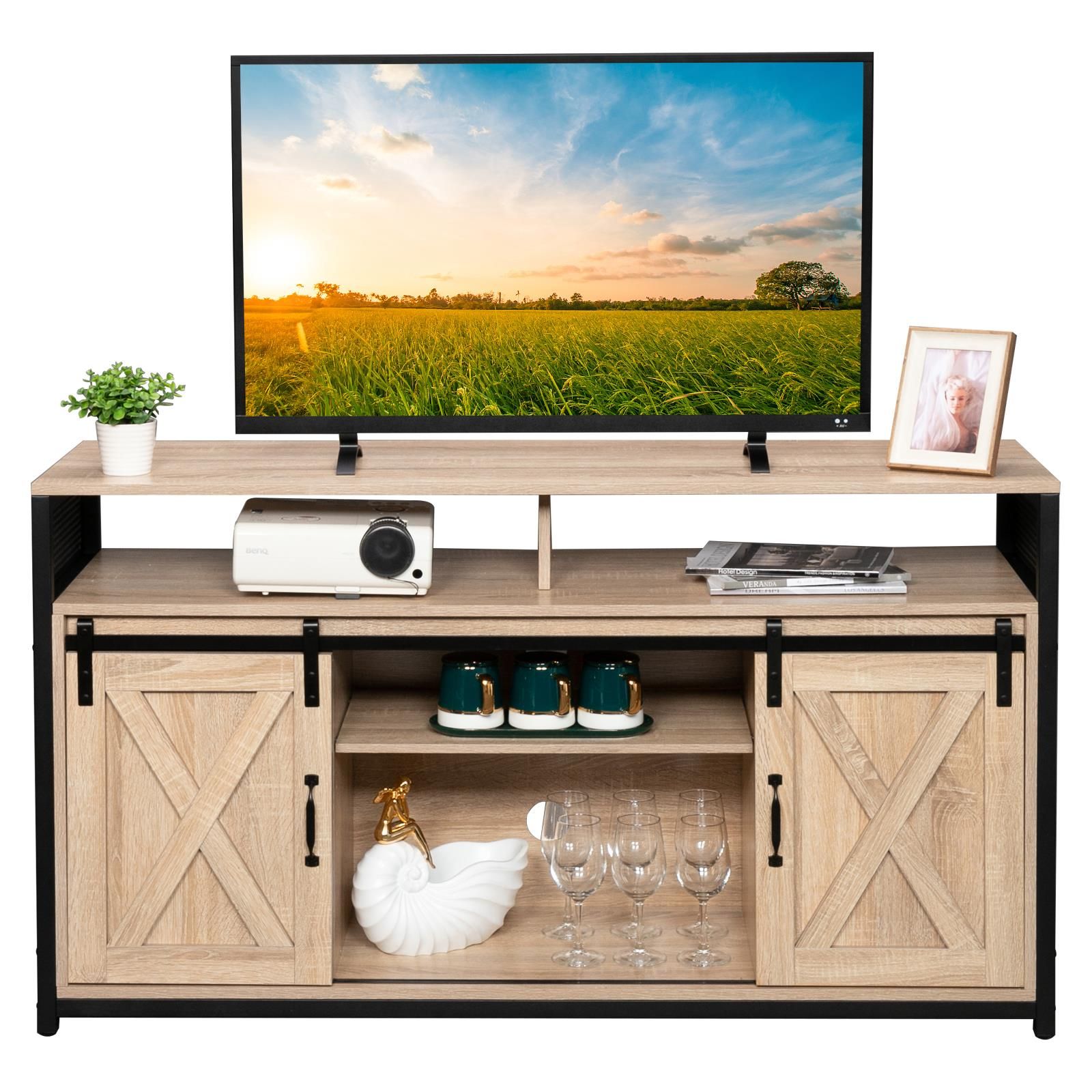 Featured Photo of 15 Collection of Modern Sliding Door Tv Stands