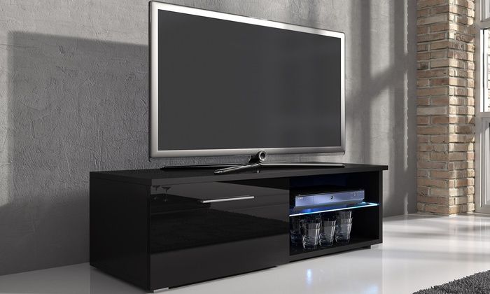 Samuel Tv Cabinet With Led | Groupon Goods In Bjs Tv Stands (View 8 of 15)