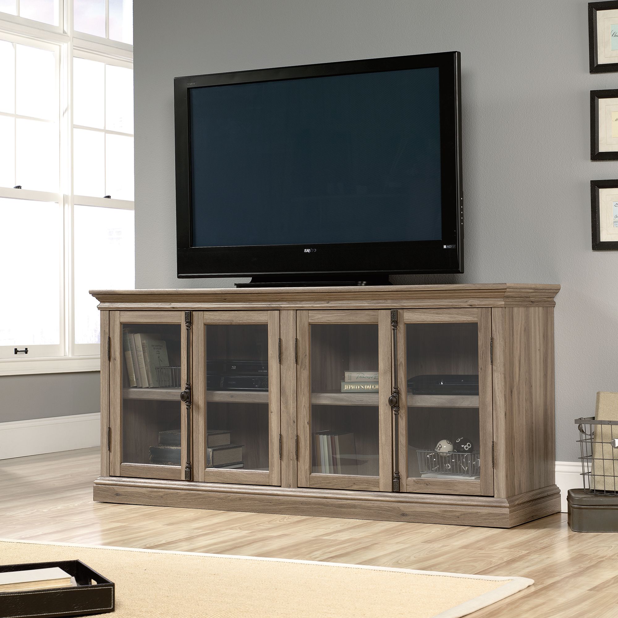 Sauder (414721) Barrister Lane 70″ Tv Stand | The Pertaining To Country Style Tv Stands (View 6 of 15)