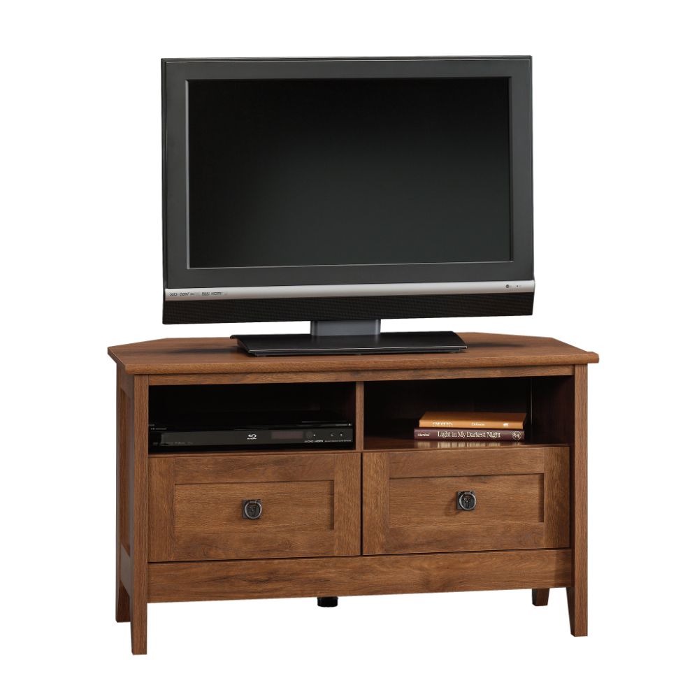 Sauder August Hill Corner Entertainment Stand For Tvs Up Inside Corner Tv Stands 40 Inch (View 2 of 15)