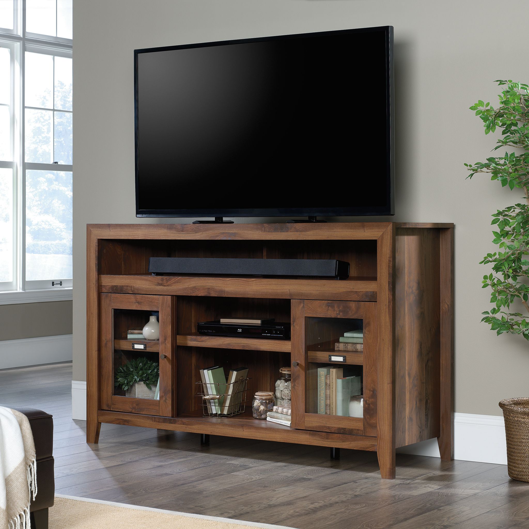 Sauder Dakota Pass Tv Stand Credenza For Tvs Up To 60 Within Ahana Tv Stands For Tvs Up To 60&quot; (View 8 of 15)