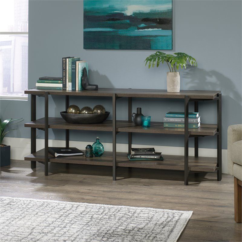 Sauder North Avenue Contemporary Wood And Metal 55" Tv For Metal And Wood Tv Stands (View 6 of 15)