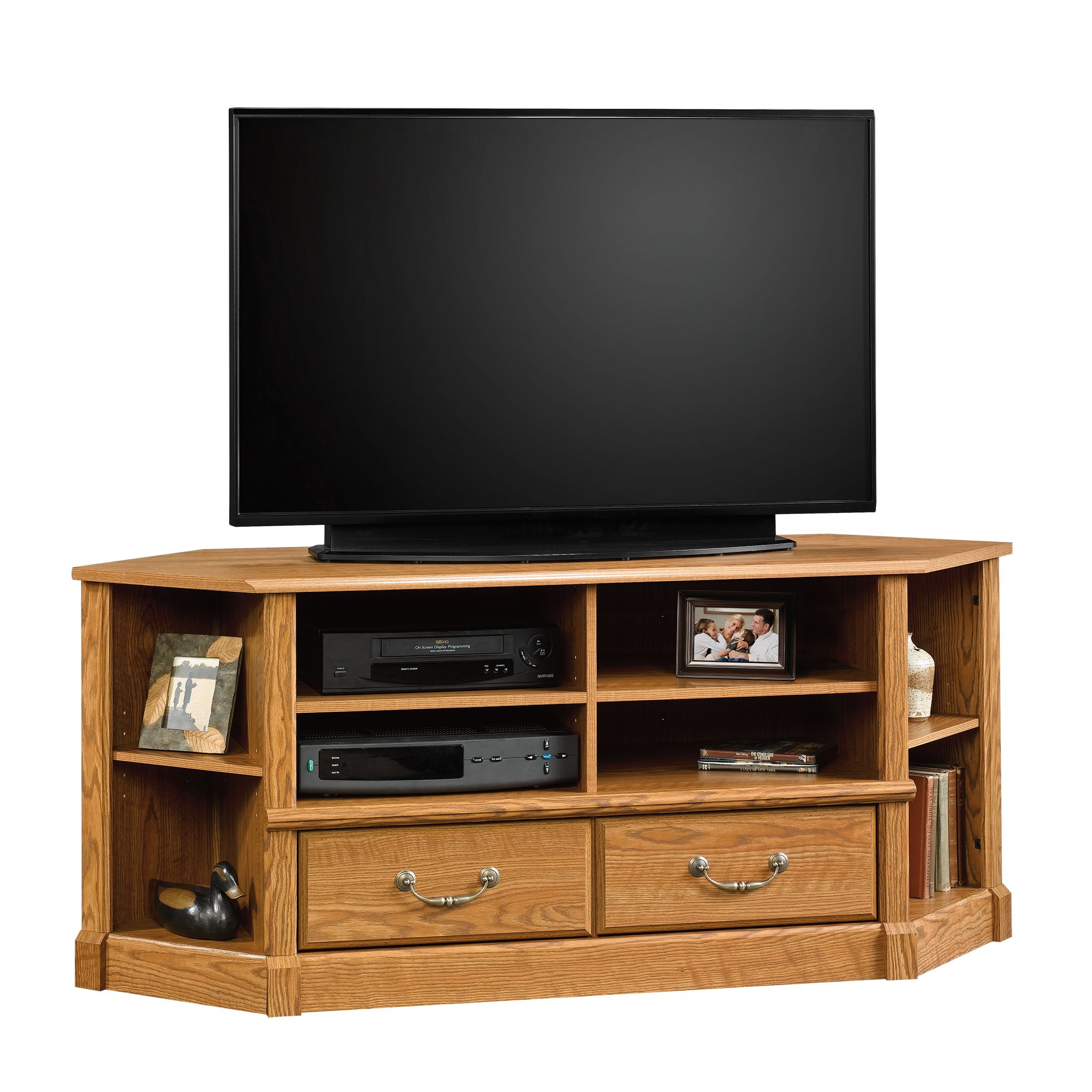 Sauder Orchard Hills Corner Tv Stand For Tvs Up To 50 Intended For Corner Tv Stands For 50 Inch Tv (View 2 of 15)