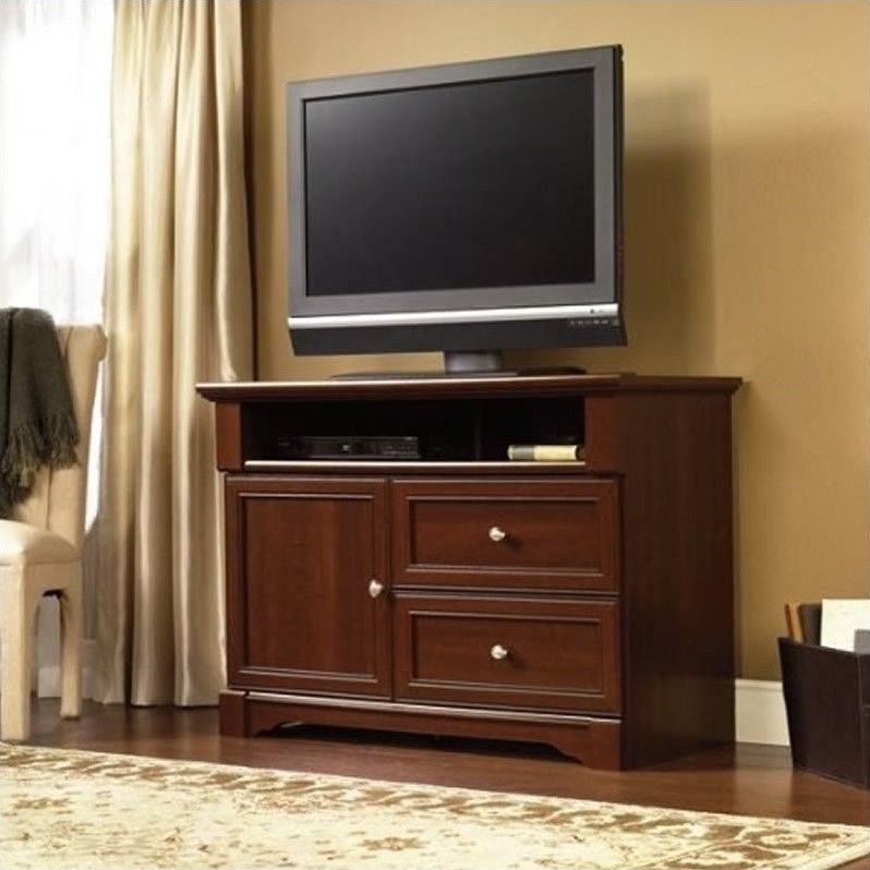 Sauder Palladia Highboy Select Cherry Finish Tv Stand | Ebay Regarding Cherry Wood Tv Cabinets (View 3 of 15)