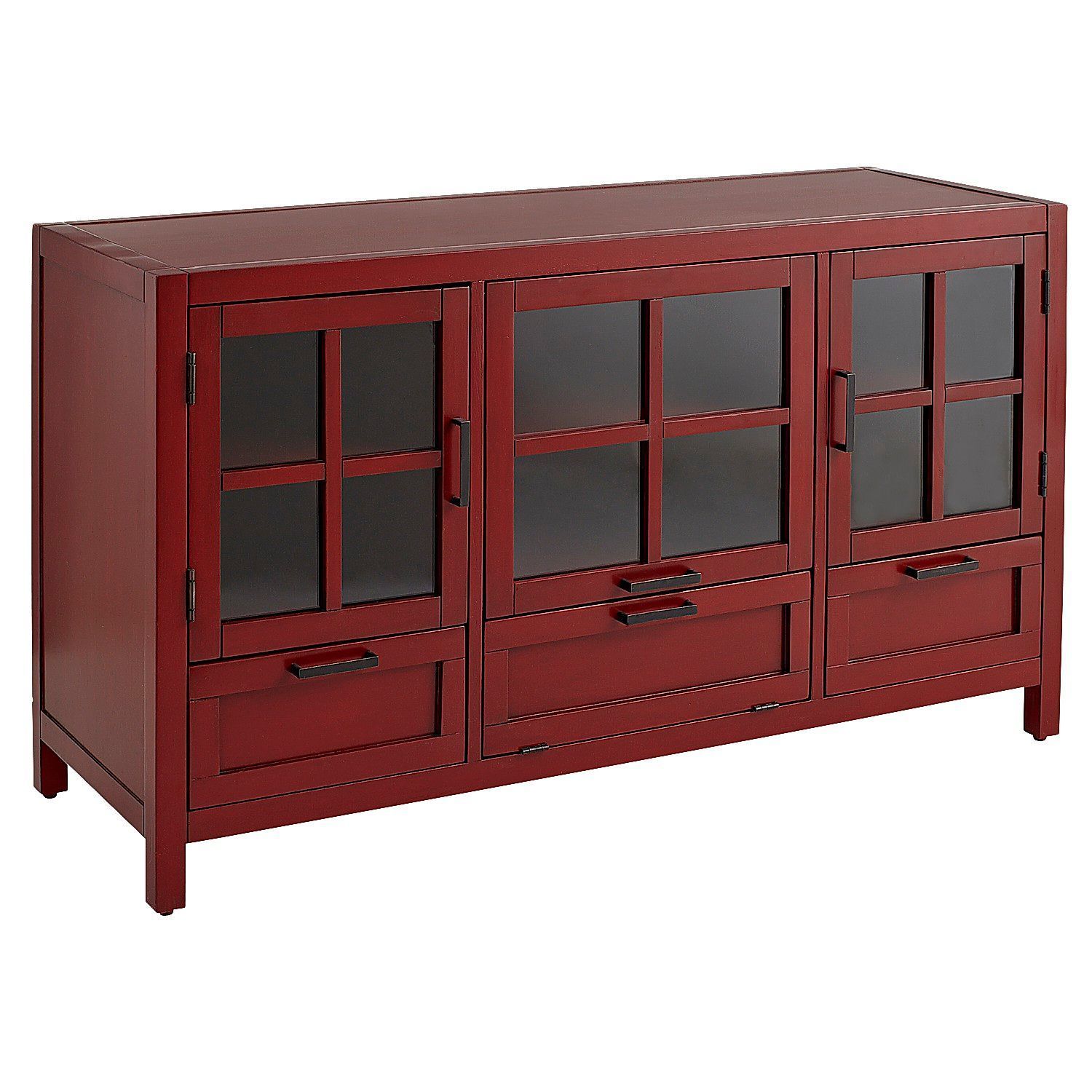 Sausalito Antique Red Modular 52" Tv Stand | Basement Pertaining To Modular Tv Stands Furniture (View 9 of 15)