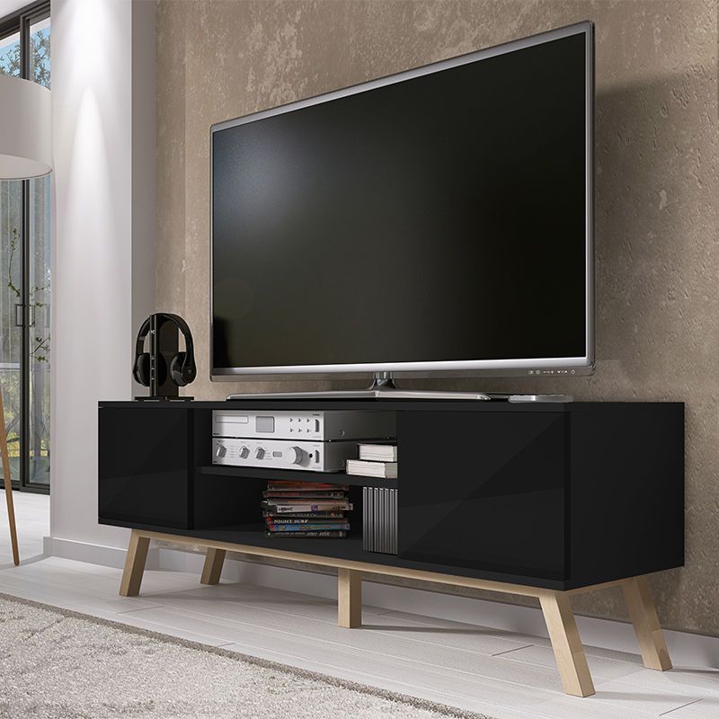 Scandinavian Style Tv Unit Studio Wood Tv Stand Cabinet In Scandinavian Design Tv Cabinets (View 5 of 15)