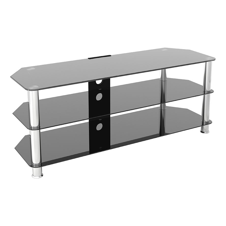 Sdc1250cm A: Classic – Corner Glass Tv Stand With Cable Within Tv Stands With Cable Management (View 9 of 15)