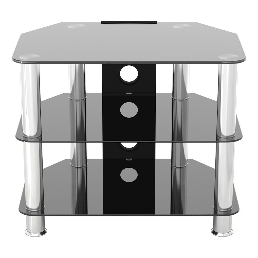 Sdc600cm: Classic – Corner Glass Tv Stand With Cable Intended For Avf Group Classic Corner Glass Tv Stands (View 6 of 15)