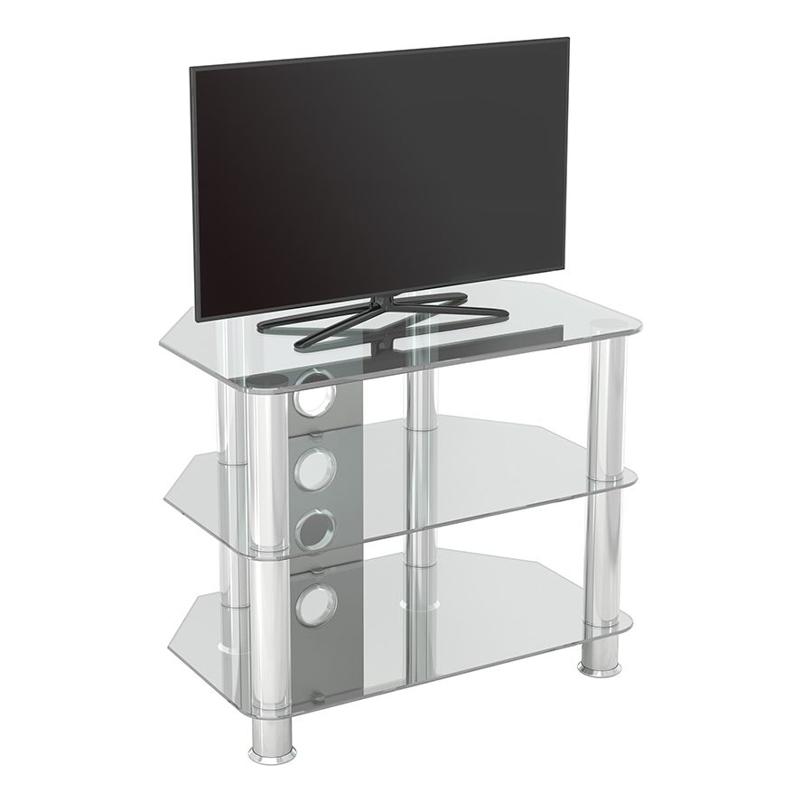 Sdc600cmcc: Classic – Corner Glass Tv Stand With Cable Pertaining To Avf Group Classic Corner Glass Tv Stands (View 13 of 15)