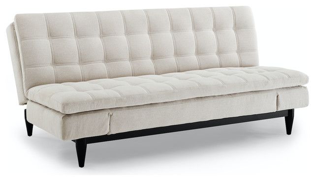 Sealy Montreal Sofa Convertible – Midcentury – Futons – For Celine Sectional Futon Sofas With Storage Camel Faux Leather (View 2 of 15)