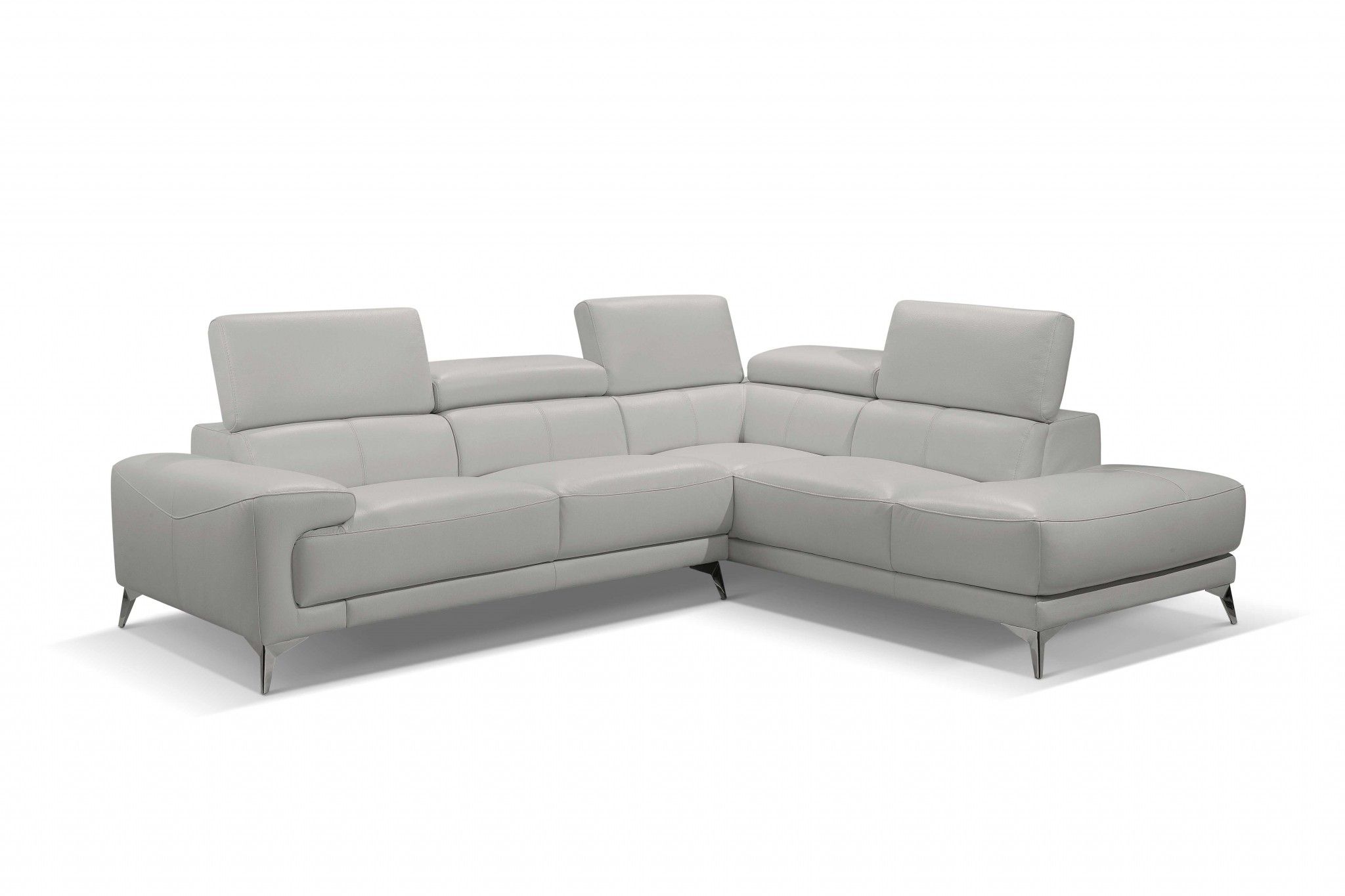 Sectional, Chaise On Right When Facing, White Top Grain Within [%matilda 100% Top Grain Leather Chaise Sectional Sofas|matilda 100% Top Grain Leather Chaise Sectional Sofas%] (View 14 of 15)