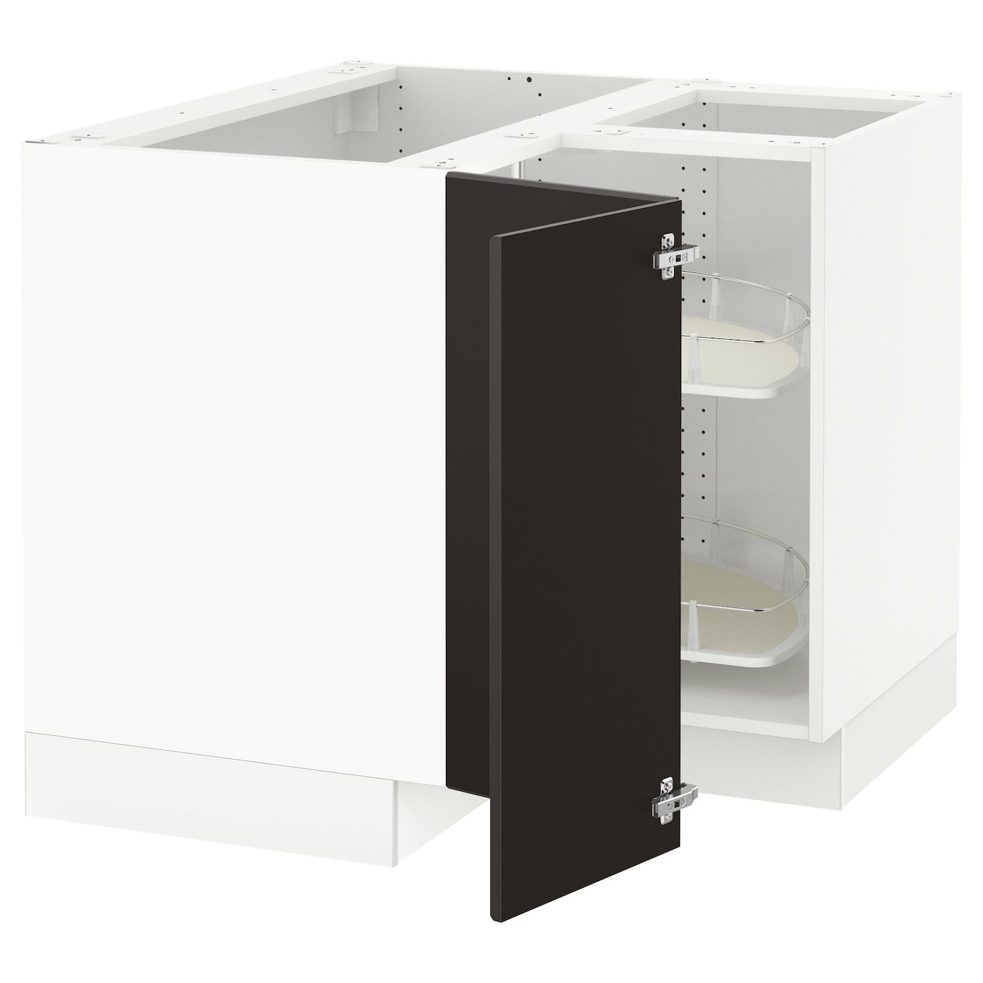 Sektion Corner Base Cabinet With Carousel, White Intended For Corner Units For Tv Ikea (Photo 12 of 15)
