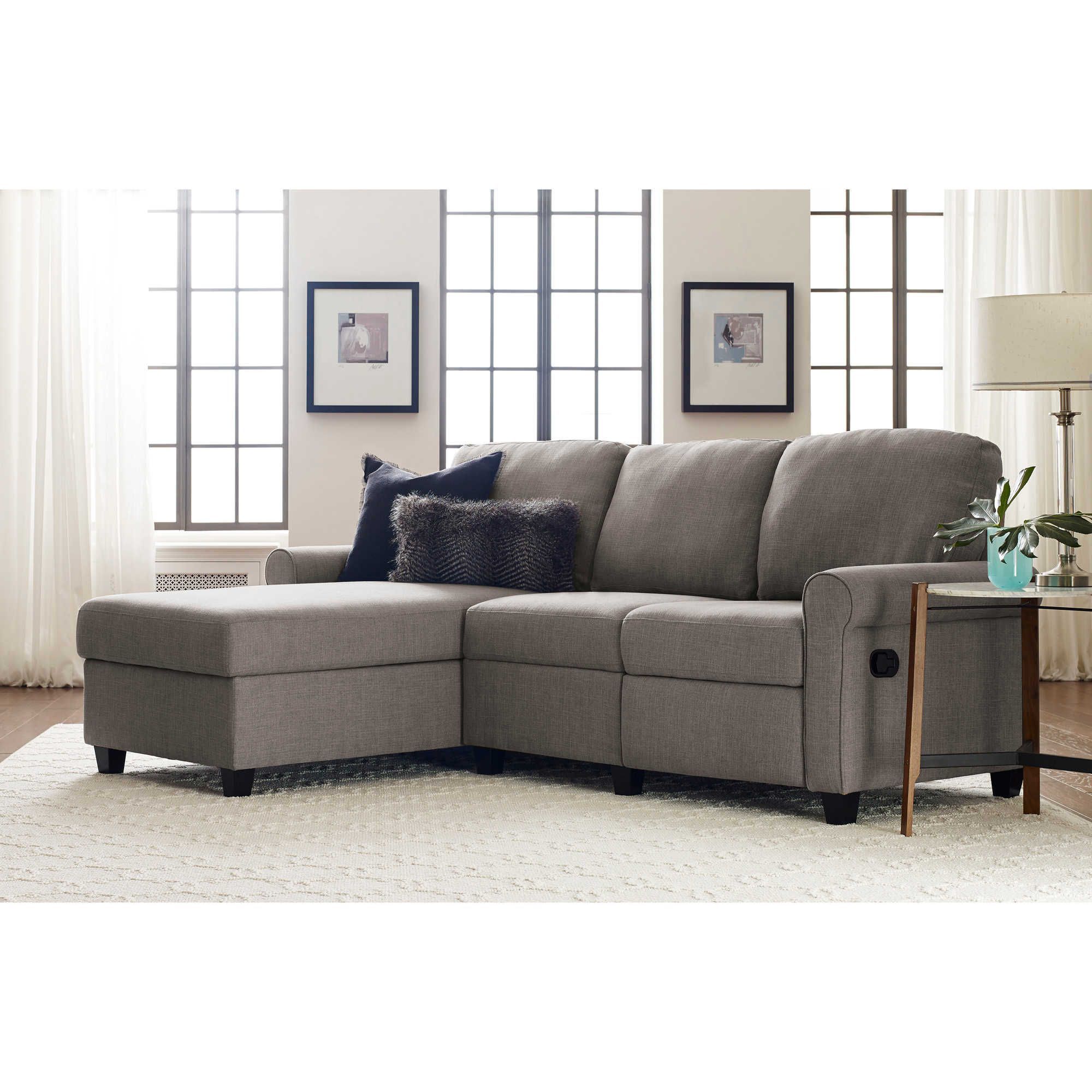Serta® Copenhagen Reclining Sectional Sofa With Storage Within Copenhagen Reclining Sectional Sofas With Right Storage Chaise (View 1 of 15)